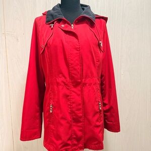 George Red Utility Jacket for Women